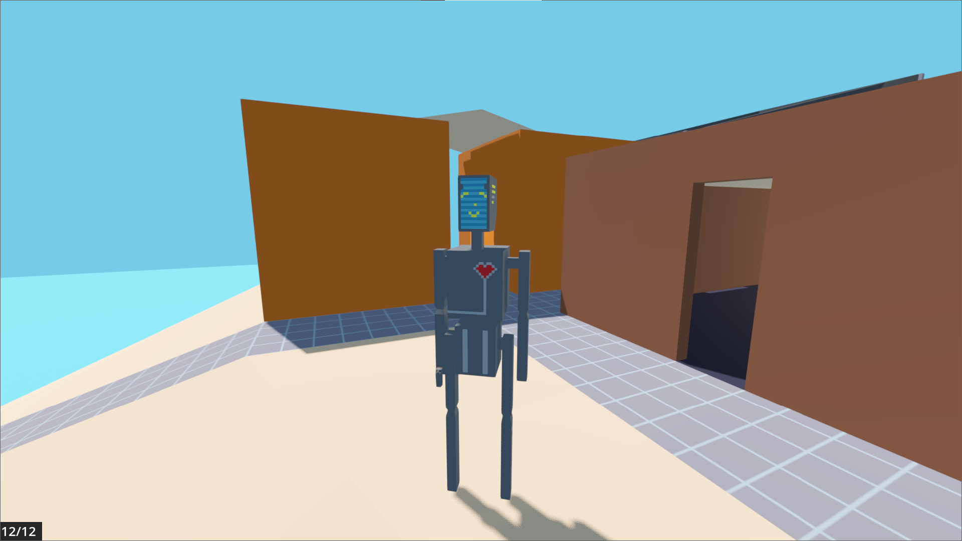 Robot Game Prototype in game Screenshot